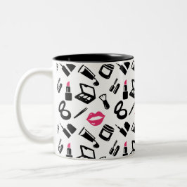 化粧品パターン名前をカスタムする ツートーンマグカップ