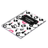 化粧品パターン名前をカスタムする ノートブック (左側)