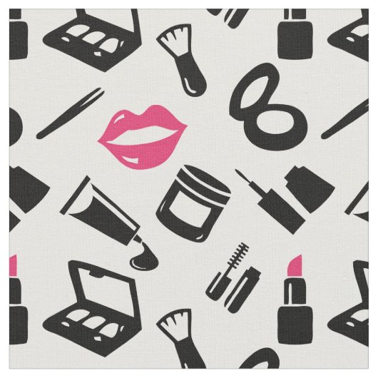 化粧品パターン ファブリック (クローズアップ)