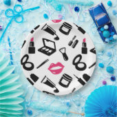 化粧品パターン ペーパープレート (パーティー)