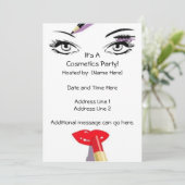 化粧品パーティの招待状 招待状 (スタンド正面)