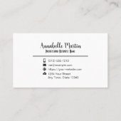 化粧品ブラシメーキャップアーティスト 名刺 (裏面)