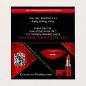 化粧品プロフェッショナル |折り曲げ |名刺 名刺 (外部フラット)