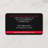 化粧品プロフェッショナル |赤黒 |名刺 名刺 (裏面)