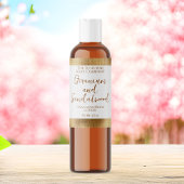 化粧品ボトルまたは瓶ラベル – ゴールドフォイル縁ど ラベル