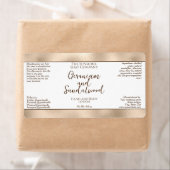 化粧品ボトルまたは瓶ラベル – パールフォイル縁ど ラベル (インサイチュ)