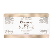 化粧品ボトルまたは瓶ラベル – パールフォイル縁ど ラベル (正面)