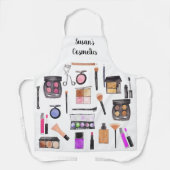 化粧品メイクアップ名水パーソナライズされた色 エプロン (正面)