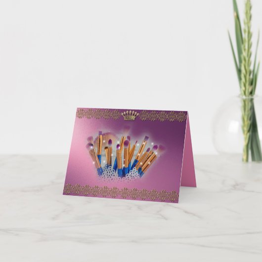 化粧品化粧ブラシグラマー カード (正面)