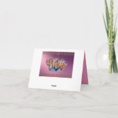 化粧品化粧ブラシグラマー サンキューカード (裏面)