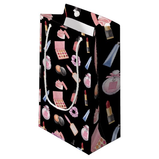 化粧品模様化粧品学 スモールペーパーバッグ (正面アングル)