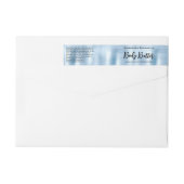 化粧品瓶ラベル – ブラシ付きベビーブルー ラップアラウンドラベル (裏面)