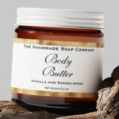 化粧品瓶ラベル – 白と織フェイクり金ゴールド ペットボトルラベル