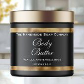 化粧品瓶ラベル – 黒と織フェイクり金ゴールド ペットボトルラベル