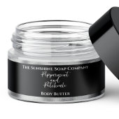 化粧品瓶ラベル – 黒と銀の箔 ラップアラウンドラベル