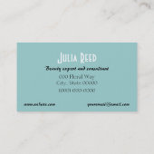 化粧品美しいメイクアップアーティスト名刺 名刺 (裏面)