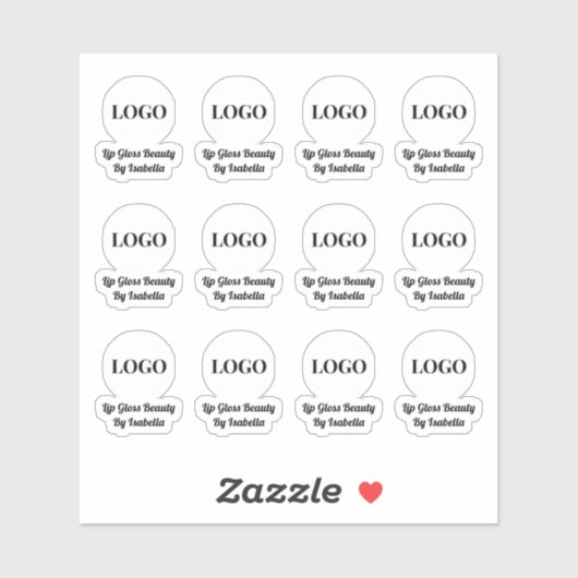 化粧品製品ロゴラベル シール (シート)