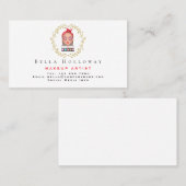 化粧品顔金ゴールドエレガントリースメイクアップアーティスト 名刺 (正面/裏面)