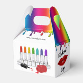 化粧品顧客ギフトボックス フェイバーボックス (裏面サイド)