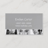 化粧品、メイクアップアーティストの名刺 名刺 (裏面)