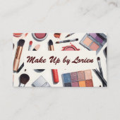 化粧品 メイクアップ ビューティー コスメティシャン 名刺 (正面)