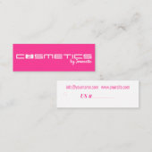 化粧品 – 価格ラベル スキニー名刺 (正面/裏面)