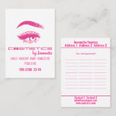 化粧品 – 名刺 (正面/裏面)