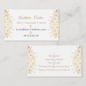 化粧品、美しいは及び中心の名刺を構成します 名刺 (正面/裏面)