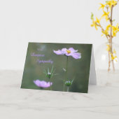 化粧品、野生の秋の花悔やみや弔慰グリーティングカード カード (黄色い花)