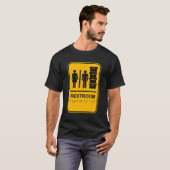 化粧室と書類の保管パロディの署名が彼女 Tシャツ (正面フル)