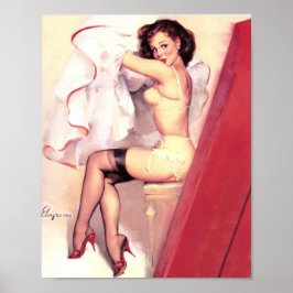 化粧室のピン留め ポスター