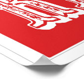 化粧室ポインティングフィンガーカーニバルサーカス記号RT ポスター (角)