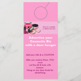 化粧広告用ドアハンガープロモーションラベル