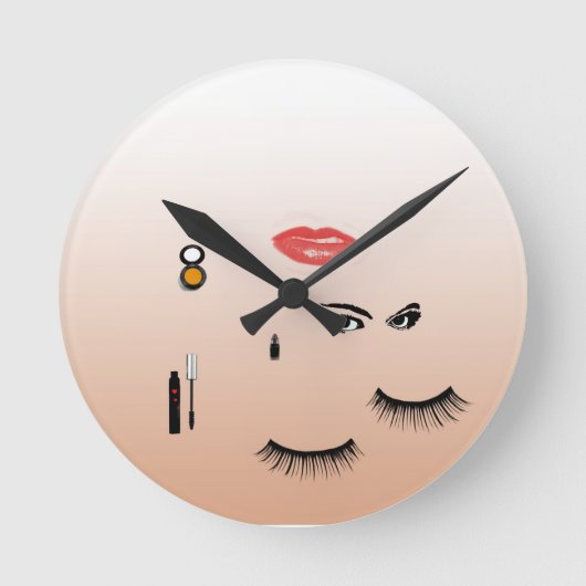 化粧時計 ラウンド壁時計 (正面)