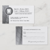 化粧用歯科名刺 予約カード (正面/裏面)