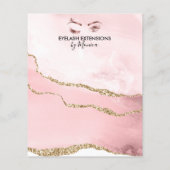 化粧美しいラッシュスサロン赤面ピンモダンク チラシ (裏面)