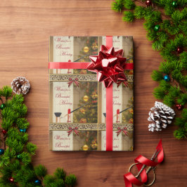 化粧美しい化粧品クリスマスラッピング紙 ラッピングペーパー