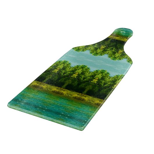 化粧鮮やかガラス カッティングボード (角)