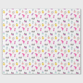 化粧、サロン、美しい、手入れをするプロダクトパターン ラッピングペーパー (フラット)