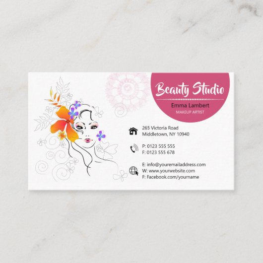 化粧 |ヘルスケア 名刺 (正面)