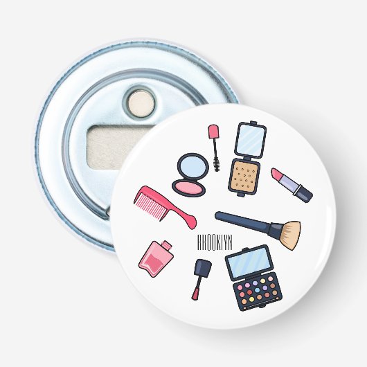 化粧 / メイク カートゥーン イラスト 栓抜き (正面)