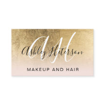 化粧·モノグラムの金ゴールド·フォイル·ピンク·スクリプト