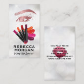 化粧 |口紅の色 名刺 (正面/裏面)