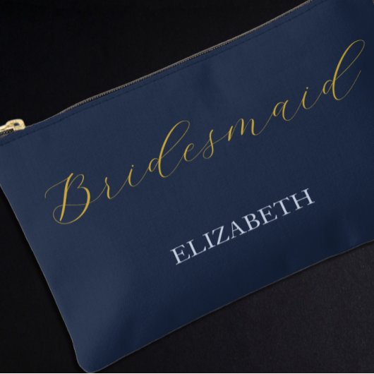 化膿性ブルー結婚ズ アクセサリーポーチ