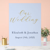 化膿性ブルー結婚ズ アクリルサイン (ウェディング)