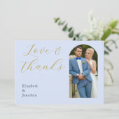 化膿性ブルー結婚ズ サンキューカード (スタンド正面)