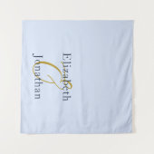 化膿性ブルー結婚ズ タペストリー (正面(横))