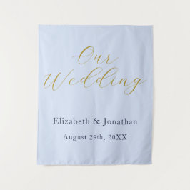 化膿性ブルー結婚ズ タペストリー