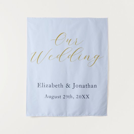 化膿性ブルー結婚ズ タペストリー (正面)