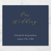 化膿性ブルー結婚ズ ビールラベル (シングルラベル)